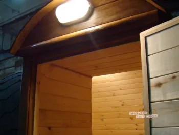 Баня Бочка Дуэт Wood 4000 Стандарт - Орех - Бани-бочки - Миасские бани и сауны