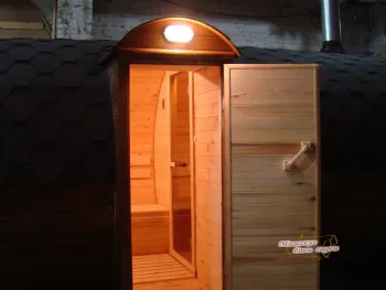 Баня Бочка Дуэт Wood 4000 Стандарт - Орех - Бани-бочки - Миасские бани и сауны