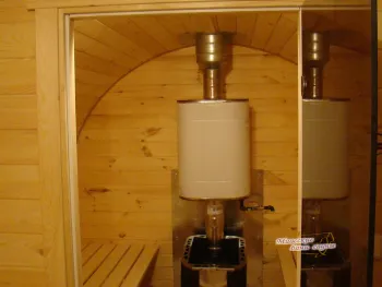 Баня Бочка Дуэт Wood 4000 Стандарт - Орех - Бани-бочки - Миасские бани и сауны