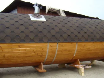 Баня Бочка Трио Wood 6000 Элит - Тик, Кедр - Бани-бочки - Миасские бани и сауны