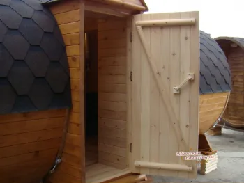 Баня Бочка Трио Wood 6000 Элит - Тик, Кедр - Бани-бочки - Миасские бани и сауны